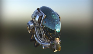 科幻头盔武器科幻,头盔,防具gltf,glb模型下载，3d模型下载