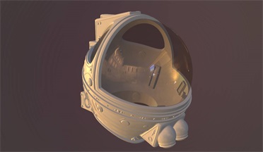 太空头盔gltf,glb模型下载，3d模型下载