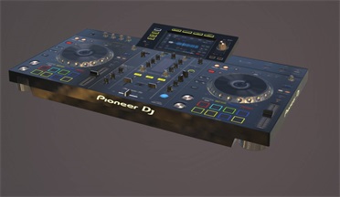 DJ先锋XDJ-RX2电子电器DJ,乐器gltf,glb模型下载，3d模型下载