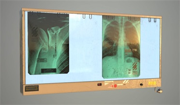 医学 X 射线图像查看器机械医疗设备,显示器gltf,glb模型下载，3d模型下载