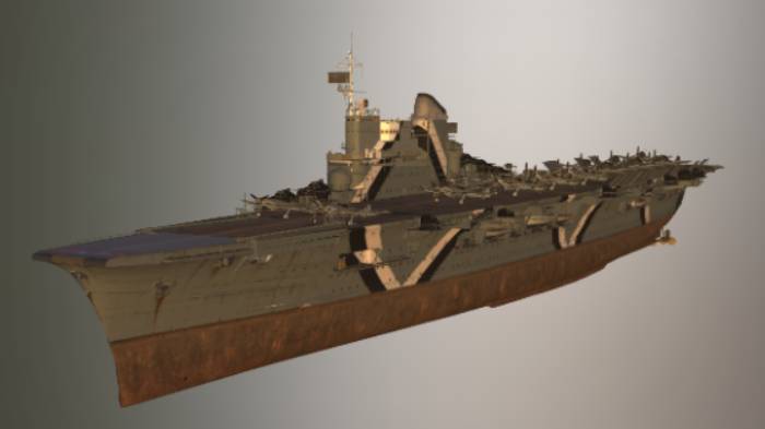 德国航空母舰 Verthandi船艇航空母舰,船,军事gltf,glb模型下载，3d模型下载