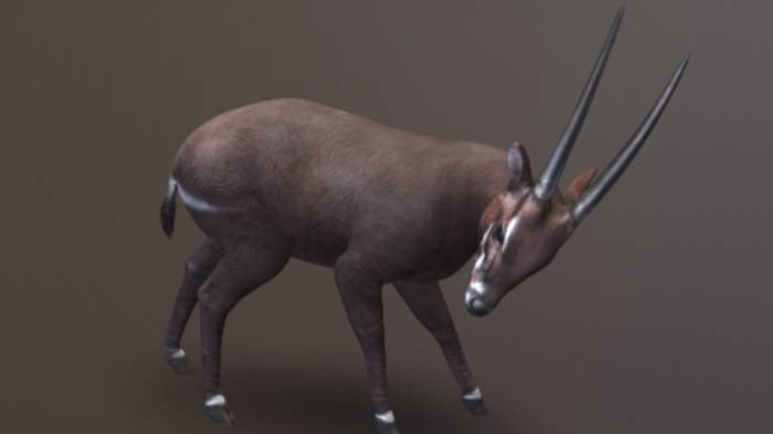 小鹿动物动物,小鹿gltf,glb模型下载，3d模型下载