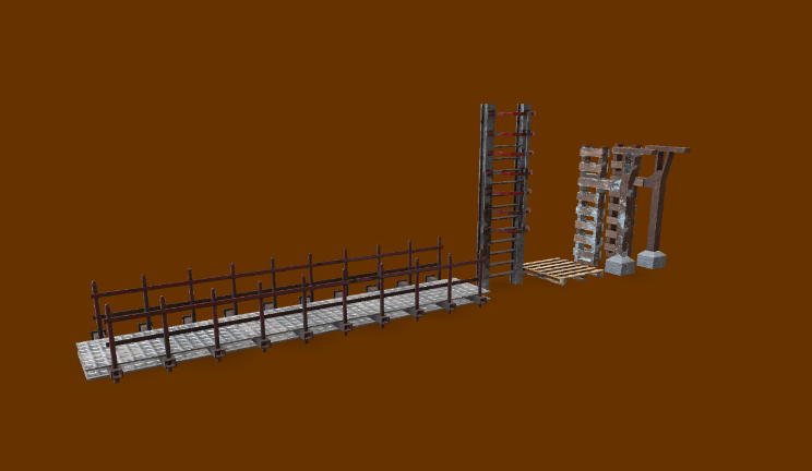 工厂模块机械工厂,合集,梯子,栏杆gltf,glb模型下载，3d模型下载