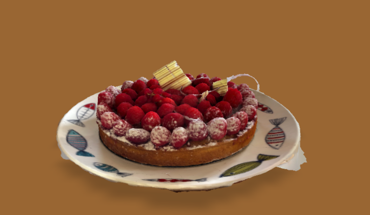 草莓蛋糕食品饮料食物,草莓,奶油gltf,glb模型下载，3d模型下载