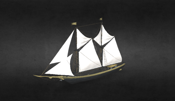 帆船船艇船gltf,glb模型下载，3d模型下载