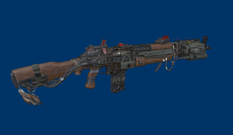 AK - 赛博朋克风格武器武器,枪,冲锋枪gltf,glb模型下载，3d模型下载