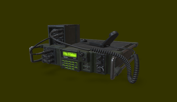军用电台电子电器设备,军队gltf,glb模型下载，3d模型下载