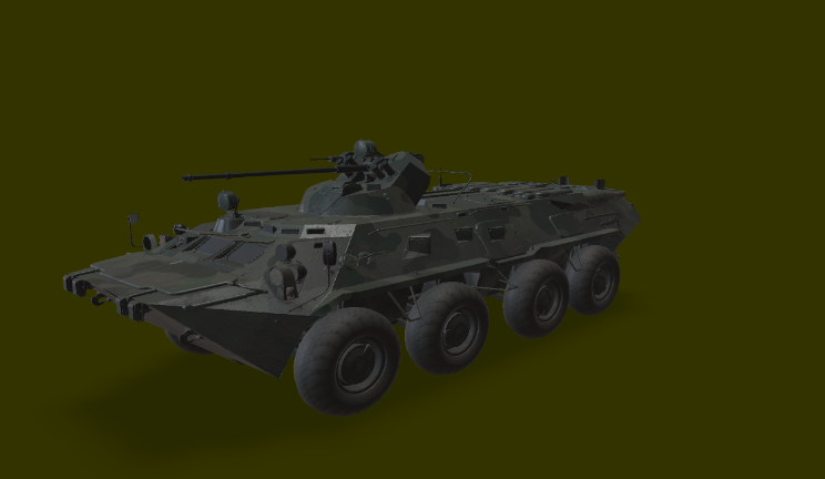 BTR装甲车车辆军队,坦克,装甲gltf,glb模型下载，3d模型下载