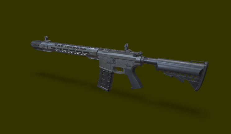AR15突击步枪武器武器,枪gltf,glb模型下载，3d模型下载