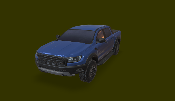 福特 Ranger 2019车辆汽车,皮卡,福特gltf,glb模型下载，3d模型下载
