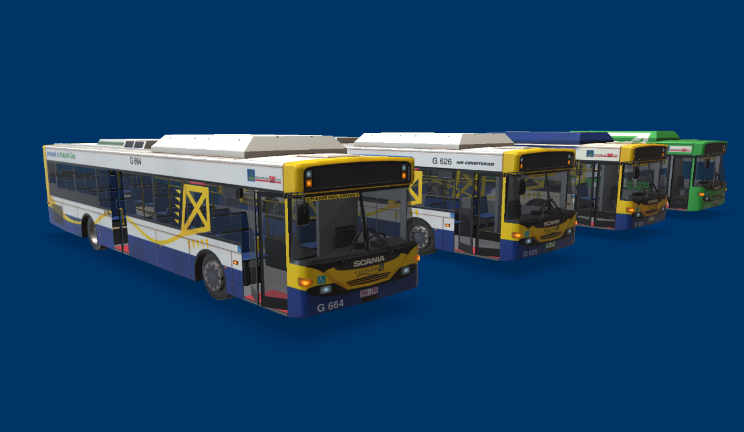 公交车动画车辆巴士,公交车,大巴gltf,glb模型下载，3d模型下载
