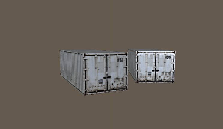 集装箱车辆gltf,glb模型下载，3d模型下载