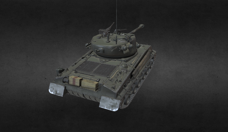 坦克狂怒gltf,glb模型下载，3d模型下载