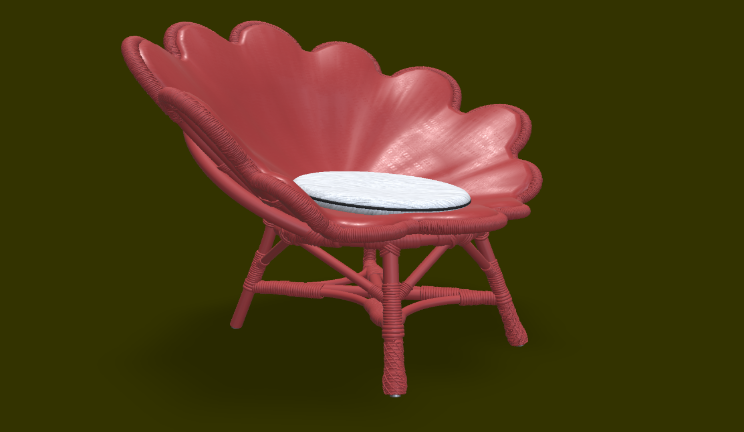 藤制维纳斯椅家具家具,藤制,椅子gltf,glb模型下载，3d模型下载