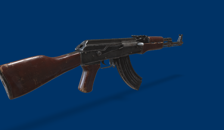 AK-47 gltf,glb妯″��涓�杞斤�3d妯″��涓�杞�