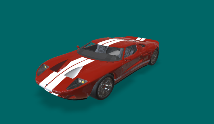 福特 GT 2006车辆汽车,交通工具gltf,glb模型下载，3d模型下载
