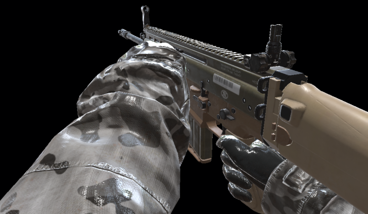 武器 FN Scar 17武器武器,枪,动画gltf,glb模型下载，3d模型下载
