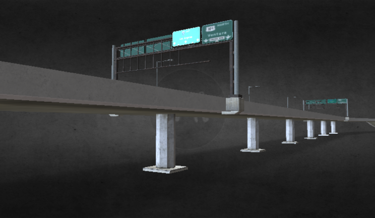 立交桥家居|建筑建筑,桥gltf,glb模型下载，3d模型下载