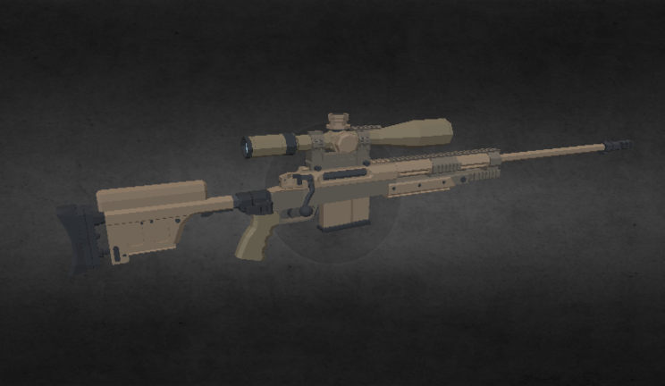 低模狙击枪武器武器,狙击,低模gltf,glb模型下载，3d模型下载