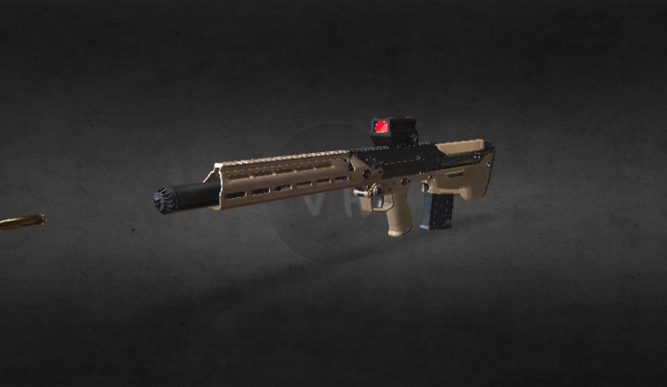 csgo突击步枪武器武器,枪gltf,glb模型下载，3d模型下载