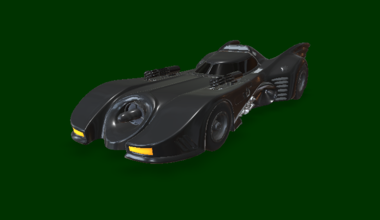 蝙蝠侠汽车车辆汽车,概念,科幻gltf,glb模型下载，3d模型下载