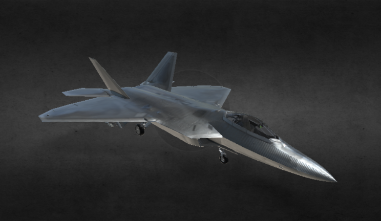 F-22猛禽飞机航天飞机,战斗机,美国gltf,glb模型下载，3d模型下载