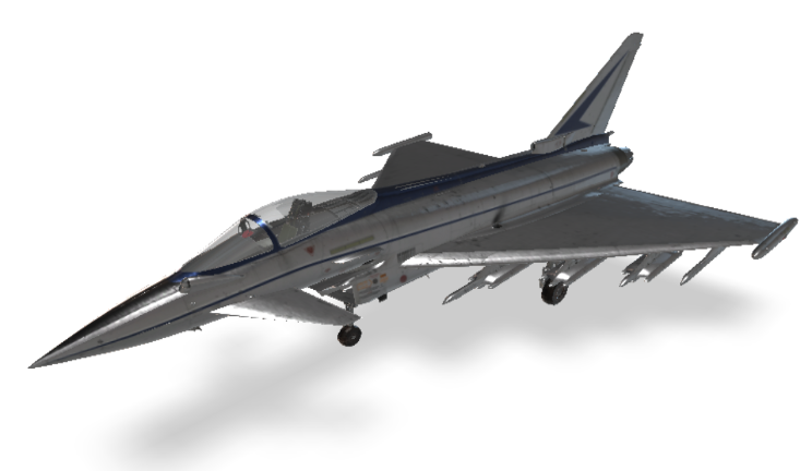 欧洲台风战斗机飞机航天飞机,战斗机gltf,glb模型下载，3d模型下载