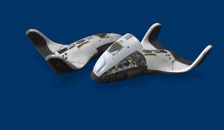 宇宙飞船飞机航天飞机,飞船gltf,glb模型下载，3d模型下载