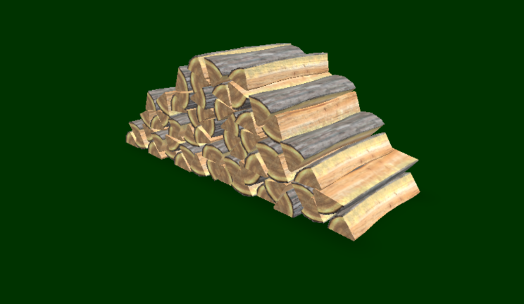 木材堆gltf,glb模型下载，3d模型下载