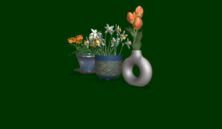 盆景石头植物花盆,植物gltf,glb模型下载，3d模型下载