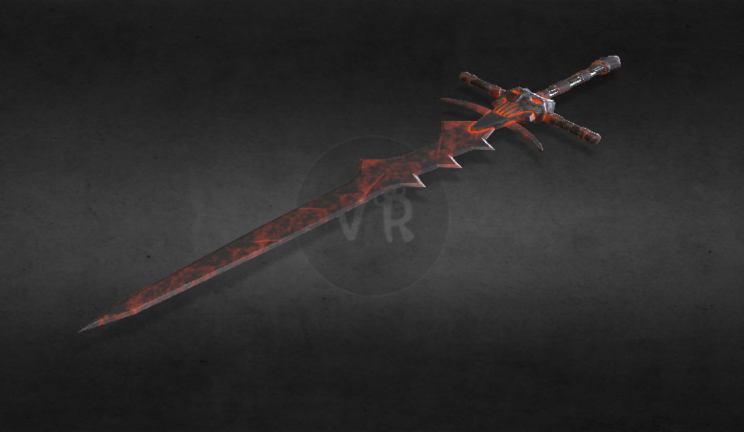 恶魔之剑武器gltf,glb模型下载，3d模型下载