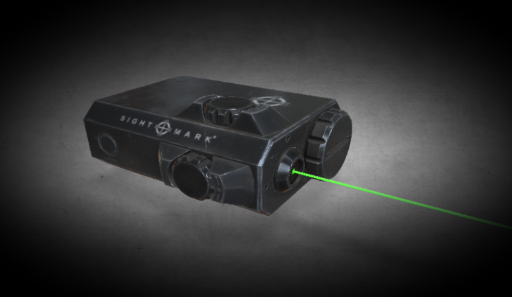  激光瞄准器电子电器gltf,glb模型下载，3d模型下载