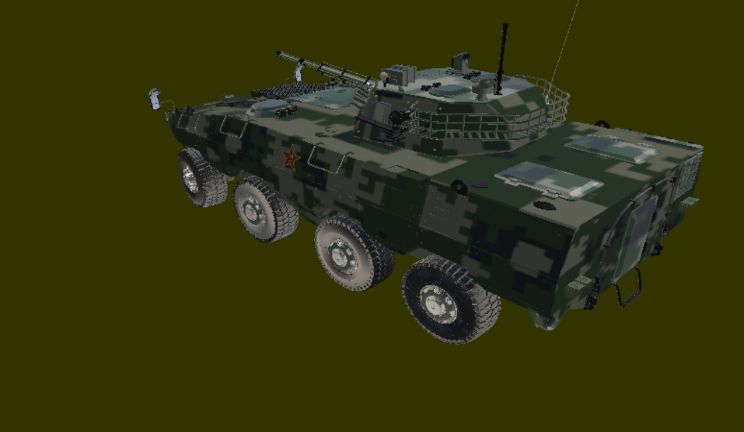 步战车动画车辆军事,中国,坦克,动画gltf,glb模型下载，3d模型下载