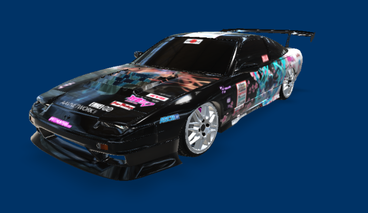 日产 Silvia 车辆汽车,尼桑gltf,glb模型下载，3d模型下载