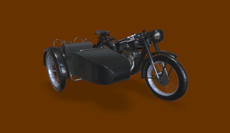 三轮摩托车车辆gltf,glb模型下载，3d模型下载