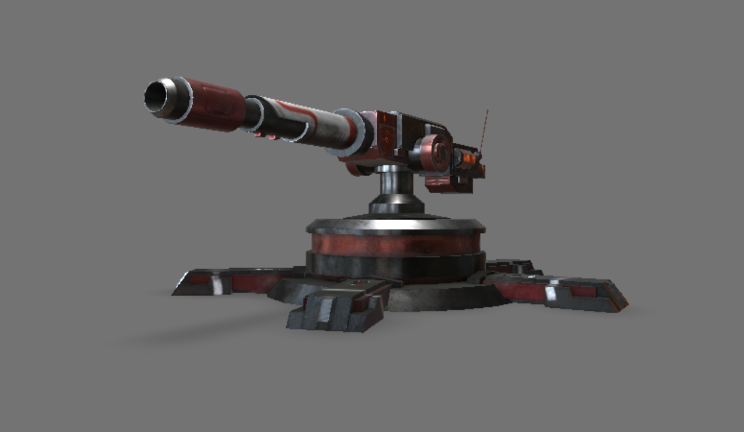 炮塔武器gltf,glb模型下载，3d模型下载